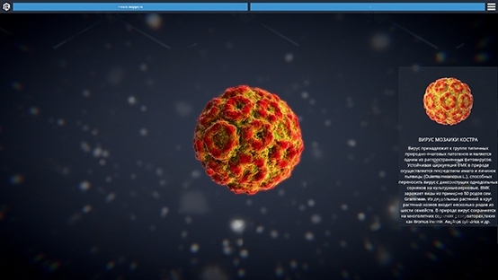 Изображение 2 товара Виртуальный программный комплекс «3D модели вирусов»